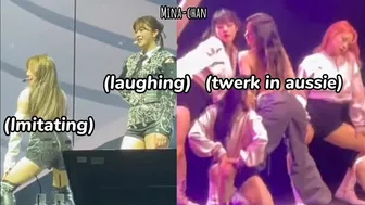 twice *imitating* mina's twerk in *aussie* once again