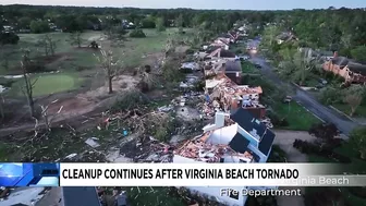 Cleanup continues after Virginia Beach tornado