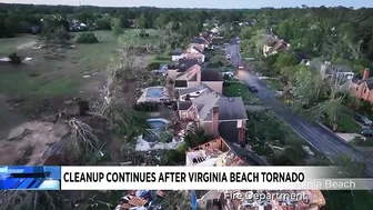 Cleanup continues after Virginia Beach tornado