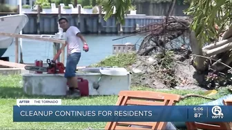 North Palm Beach residents face long cleanup after EF2 tornado