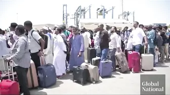 Sudan crisis: Stranded Canadians asked to travel to country's port