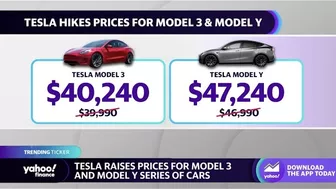 Tesla raises prices for Model 3, Model Y series