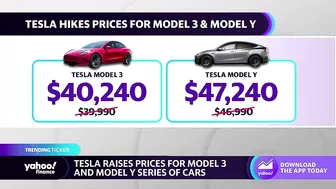 Tesla raises prices for Model 3, Model Y series