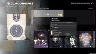 Guardian Games 2023 - All Event Challenges & Triumphs Quick Preview [Destiny 2 ]