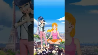 Miraculous MLB Characters In Yoga Mode #shorts#miraculous#edit#youtubeshorts#viral#tiktok#edits