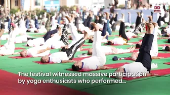 More than 15,000 people joined Yoga Mahotsav in Jaipur, commemorating 50 days to IYD 2023