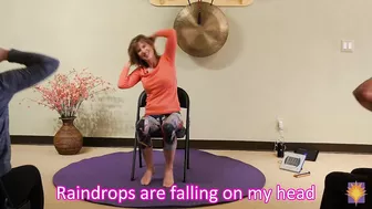 Raindrops Keep Falling on My Head - Chair Yoga Dance with Sherry Zak Morris, C-IAYT - with Lyrics