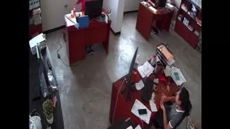 Guy Breaks Chair While Stretching in the Office