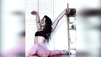 Yoga AND Stretching: "Shining and resilient // female bodies as works of art."