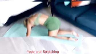 Yoga AND Stretching: "Shining and resilient // female bodies as works of art."