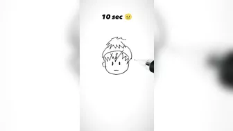 How to Draw Asta | BlackClover in 10sec, 10mins, 10hrs ???? #shorts #anime #drawing