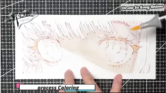 How to draw yellow eyes with marker | Draw so easy Anime