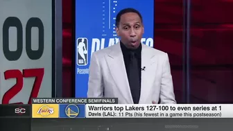 Stephen A.: Anthony Davis didn’t look like he had his legs in Game 2 | SportsCenter