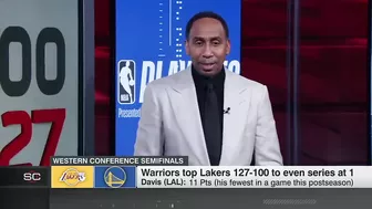 Stephen A.: Anthony Davis didn’t look like he had his legs in Game 2 | SportsCenter