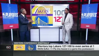 Stephen A.: Anthony Davis didn’t look like he had his legs in Game 2 | SportsCenter