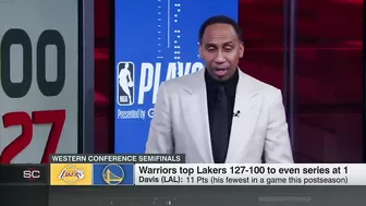 Stephen A.: Anthony Davis didn’t look like he had his legs in Game 2 | SportsCenter