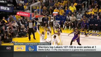 Stephen A.: Anthony Davis didn’t look like he had his legs in Game 2 | SportsCenter