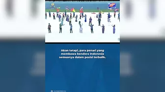 Momen Bendera Indonesia Terbalik Menjelang Pembukan SEA Games