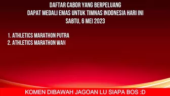 INDONESIA TAMBAH 15 EMAS HARI INI - KLASEMEN PEROLEHAN MEDALI SEA GAMES 2023 HARI INI