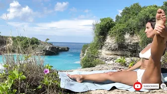 Relaxing Yoga & Stretching at Nature