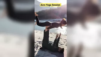 Acro Yoga Session | Yoga Teacher Training in Rishikesh #ekamyogashala #rishikeshyoga #yogateacher