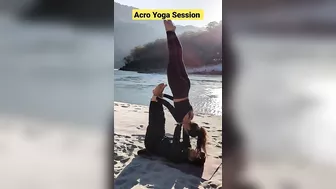 Acro Yoga Session | Yoga Teacher Training in Rishikesh #ekamyogashala #rishikeshyoga #yogateacher