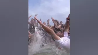 USC beach volleyball celebrates after winning third straight NCAA title #shorts