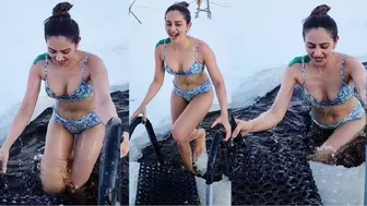 Rakul Preet Singh In Bikini Enters Ice Water In Viral Video