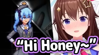 Sora Copying Suisei's "Hi Honey~" Twice In One Stream Makes Chat Ascend【Hololive】