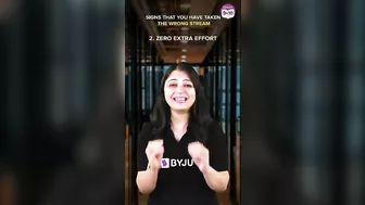 Signs that you have taken the wrong stream #byjus #ytshorts