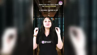 Signs that you have taken the wrong stream #byjus #ytshorts