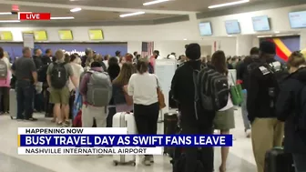 Busy travel day as Taylor Swift fans leave Nashville