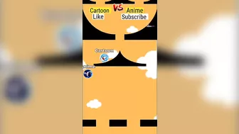 Anime vs Cartoon #shorts #trending #cartoon #anime