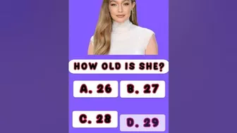 How old is Gigi Hadid?????. #quiz #celebrity #shorts