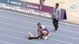 Thailand's Soraoat Dapbang beats Vietnam's Nghia Ngan to Men's 200m GOLD | Athletics SEA Games 2023