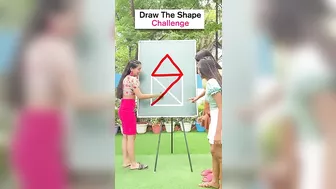 Draw This Shape in One Line | Fun Games Challenge | DIY Queen #shorts