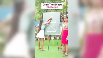 Draw This Shape in One Line | Fun Games Challenge | DIY Queen #shorts