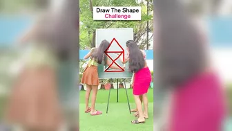 Draw This Shape in One Line | Fun Games Challenge | DIY Queen #shorts