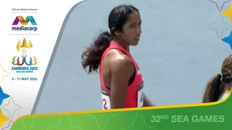 Singapore's Shanti Pereira qualifies for 200m final with time of 24.02s | Athletics SEA Games 2023