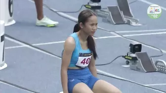 Singapore's Shanti Pereira qualifies for 200m final with time of 24.02s | Athletics SEA Games 2023