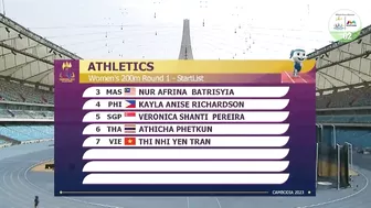 Singapore's Shanti Pereira qualifies for 200m final with time of 24.02s | Athletics SEA Games 2023