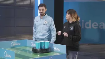 Grealish, Bernardo and Kalvin get COMPETITIVE at Robo Pong! | Midea Home Challenge 2023!