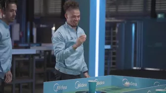 Grealish, Bernardo and Kalvin get COMPETITIVE at Robo Pong! | Midea Home Challenge 2023!