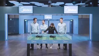 Grealish, Bernardo and Kalvin get COMPETITIVE at Robo Pong! | Midea Home Challenge 2023!