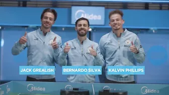 Grealish, Bernardo and Kalvin get COMPETITIVE at Robo Pong! | Midea Home Challenge 2023!