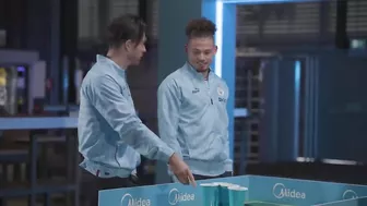 Grealish, Bernardo and Kalvin get COMPETITIVE at Robo Pong! | Midea Home Challenge 2023!