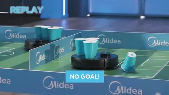 Grealish, Bernardo and Kalvin get COMPETITIVE at Robo Pong! | Midea Home Challenge 2023!