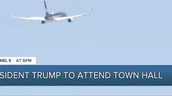 Trump departs Palm Beach ahead of CNN town hall