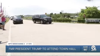 Trump departs Palm Beach ahead of CNN town hall