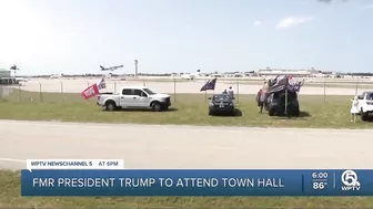 Trump departs Palm Beach ahead of CNN town hall